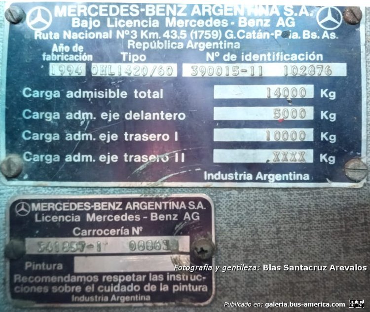 Mercedes-Benz OHL 1420 - Cametal Jumbus II (en Paraguay) - Victoria de Boqueron
NAA 838
[url=https://bus-america.com/galeria/displayimage.php?pid=65851]https://bus-america.com/galeria/displayimage.php?pid=65851[/url]
[url=https://bus-america.com/galeria/displayimage.php?pid=65852]https://bus-america.com/galeria/displayimage.php?pid=65852[/url]

Victoria de Boqueron, unidad 02 [2021-2024...]
Boqueron [¿?-2019]

Fotografía y gentileza: Blas Santacruz Arevalos

(Vista interior de la unidad)
