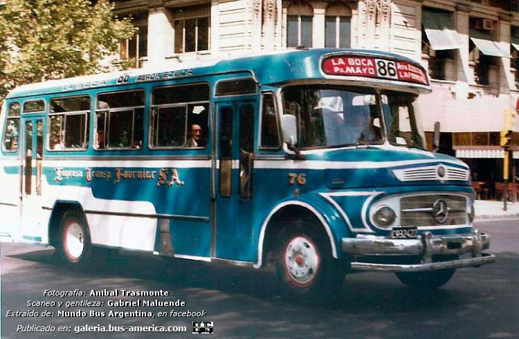 Mercedes-Benz LO 1114 - Unicar CM.581.000.01 - Fournier
C.932422

Línea 86 (Buenos Aires), interno 76

Fotografía: Anibal Trasmonte
Scaneo y gentileza: Gabriel Maluende
Extraído de: Mundo Bus Argentina, en facebook
