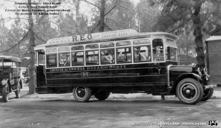 REO - Gnecco - Rosario Norte
Rosario Norte (Rosario), interno 1

Fotografía colección: Silvia Bravo
Archivo José Manuel Bohé
Extraído de: [url=https://www.facebook.com/photo/?fbid=132212698412258&set=oa.1599746340193441]grupo facebook Buses Rosarinos[/url]
Por gentileza de Adrián Yódice
