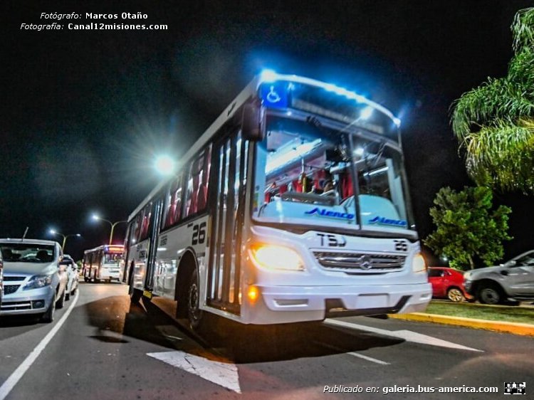 Mercedes-Benz OF 1621 - Italbus Bello - TSJ
San José (Posadas), interno 26

Fotografía: Marcos Otaño
Fotografía: canal12misiones.com
