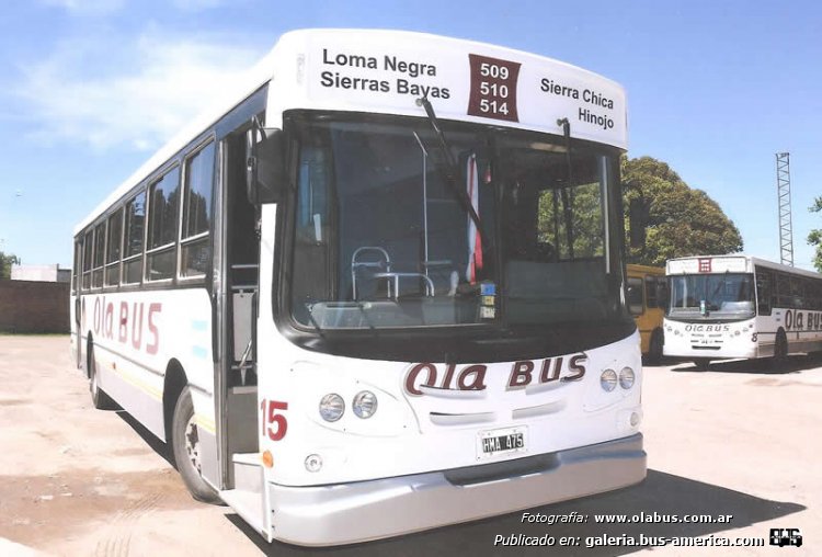 Mercedes-Benz OF 1722 - La Favorita - Ola Bus
HMA 475

Líneas 509, 510 & 514 (Pdo. Olavarría), interno 15

Fotografía: www.olabus.com.ar
