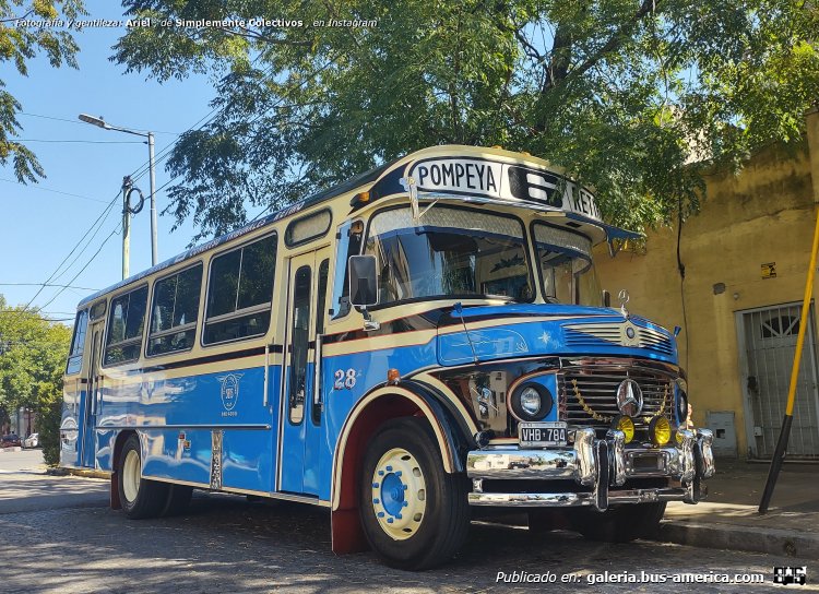 Mercedes-Benz LO 1114 - Fram 80/3 - M.O.Seis
VHB 784 - ex patente B.2181569

Línea 6 (Buenos Aires), interno 28 [vehículo para exposición]


Fotógrafía y gentileza: Ariel_de [url=https://www.instagram.com/p/DHy7R0KRyGV/?img_index=2]Simplemente Colectivos, en instagram[/url]
