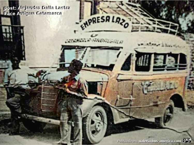 Chevrolet - Facchini - Lazo
Emp.Lazo (Prov.Catamarca)

Fotografía: ¿Lazo Hnos?
Colección: Alejandro Dalla Lastra
Extraído de: [url=https://www.facebook.com/photo/?fbid=6011305795593401&set=g.1643788385846391]Antigua Catamarca[/url]
