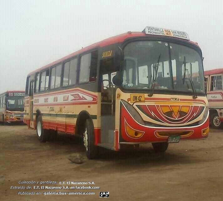 Hyundai FB 500 (en Perú) - ETENSA
F9P-919

Línea OM-47 (Lima), unidad 11
Ex línea 87 C2 (Lima)

Colección y gentileza: E.T. El Nazareno S.A.
