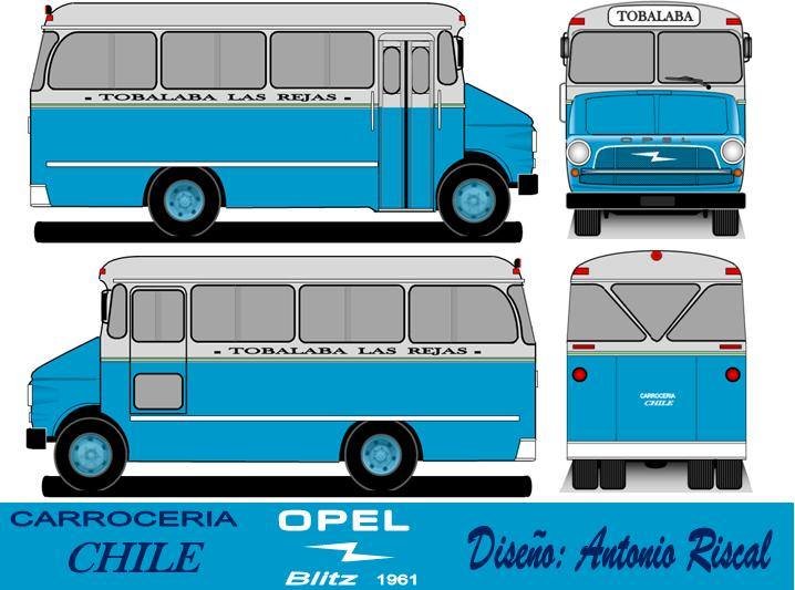 Opel Blitz A - Chile - Tobalaba Las Rejas
Dibujo y gentileza: Antonio Riscal
