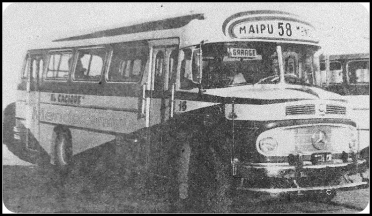 Mercedes-Benz LO 1114 - El Indio - El Cacique
Línea 58 - Interno 16

Fotografía: ¿? 
Extraída del sitio "mendozantigua.blogspot.com.ar"
