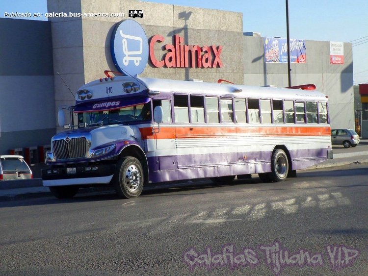 International S 3300 - Blue Bird SBCV (en México) - Campos
Fotografía y gentileza: Califas Tijana V.I.P en facebook.com
