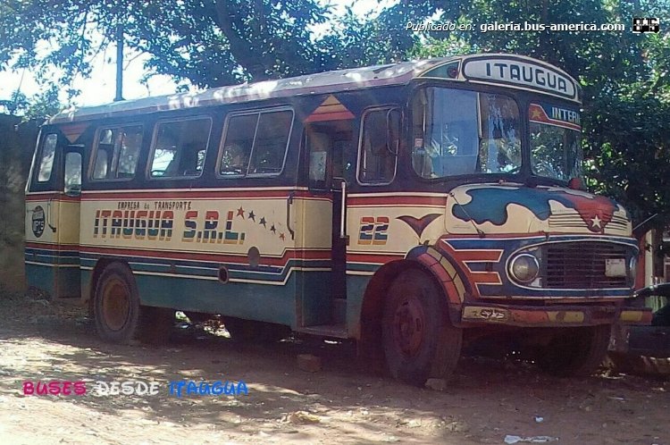 Mercedes-Benz L - Itaguá
Fotografía y gentileza: Luis Mereles
Extraído de: Buses desde Itaguá, en facebook.com

Itaguá (Itaguá), unidad 22
