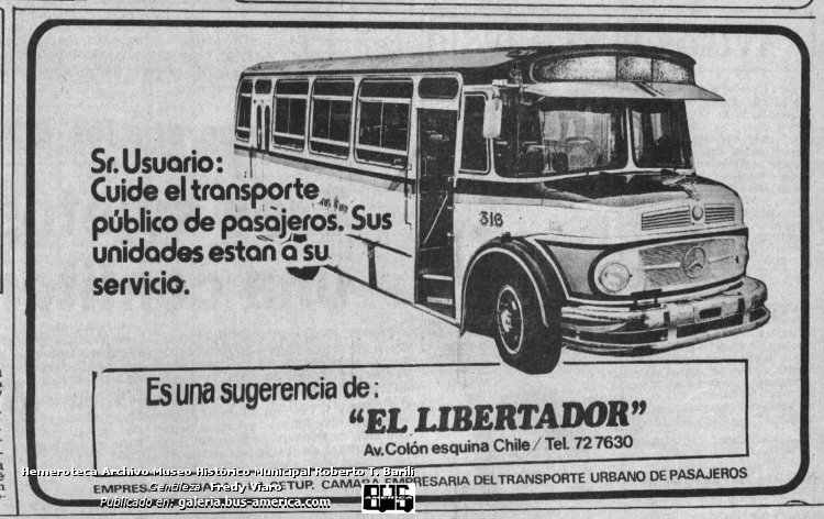 Mercedes-Benz LO 1114 - CEAP - TISJ
Publicidad Empresa El Libertado (Mar del plata)

Diario: La Capital (Mar del Plata)
Archivo Hemeroteca Museo Histórico Municipal Roberto T. Barili
