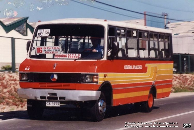 Mercedes-Benz LP 808 reformado - Central Placeres
CZ4926
http://galeria.bus-america.com/displayimage.php?pid=42354
http://galeria.bus-america.com/displayimage.php?pid=42356
http://galeria.bus-america.com/displayimage.php?pid=42377

Línea 16 (Gran Valparaíso), interno 44

Fotografo: desconocido
Publicada en grupo facebook por: Rodrigo Leiva Herrera
Extraído de grupo facebook: Mibusquinta+
