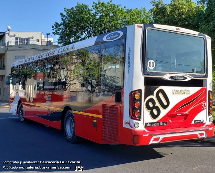 Mercedes-Benz O 500 U - La Favorita Favorito GR - Nueva Chicago
[url=https://bus-america.com/galeria/displayimage.php?pid=50008]https://bus-america.com/galeria/displayimage.php?pid=50008[/url]
[url=https://bus-america.com/galeria/displayimage.php?pid=50010]https://bus-america.com/galeria/displayimage.php?pid=50010[/url]
[url=https://bus-america.com/galeria/displayimage.php?pid=50011]https://bus-america.com/galeria/displayimage.php?pid=50011[/url]

Línea 80 (Buenos Aires), interno 32

Fotografía y gentileza: Carrocerías La Favorita
