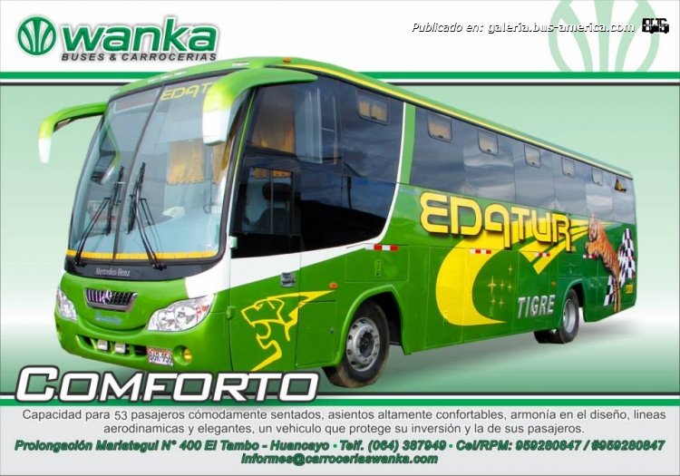 Mercedes-Benz OF - Wanka Conforto - Edatur
B6R-956

Folleto: Wanka Buses & Carrocerías

