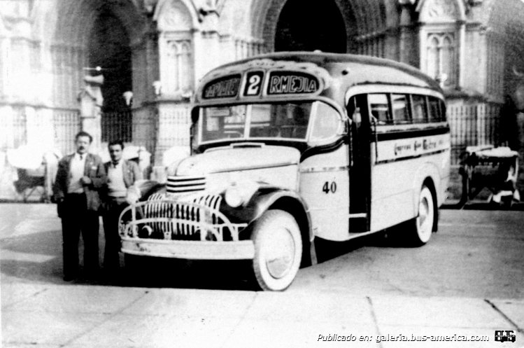 Chevrolet (G.M.C.) - La Estrella - Bartolomé Mitre
Línea 2 (luego 162) - Interno 40

Fotografía: Autor desconocido
