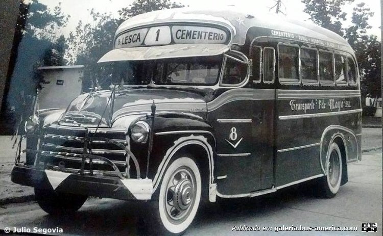 Chevrolet (G.M.C.) - La Estrella - 1° De Mayo
Línea 1 - Interno 8

Fotografía: Julio Segovia
