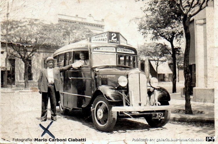 Chevrolet (G.M.C.) - La Maravilla - Línea 2
327
Vte López M.O.
Línea 2

Fotografía: Mario Carboni Ciabatti
