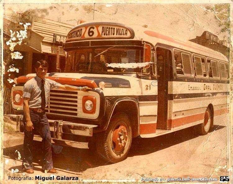 Ford (F.M.A.) - General Roca - Gral Güemes
Línea 6 - Interno 21

Fotografía: Miguel Galarza
Publicada en el grupo de Facebook "Fotos antiguas de Resistencia" RESISTENCIANOS
