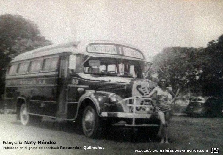 Mercedes-Benz L 312 - F.A.C. - El Halcón
Línea 1 (luego 148) - Interno 83

Fotografía: Naty Méndez
Publicfada en el grupo de Facebook "Recuerdos Quilmeños"
