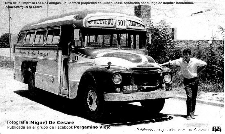Bedford D5LZ1 - F.A.C. - Los Dos Amigos
38.063 
Línea 501 - Interno 11

Fotografía: Miguel De Cesare
Publicada en el grupo de Facebook "Pergamino Viejo"

