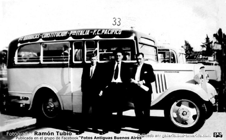 Chevrolet (G.M.C.) - La Maravilla - Línea 33
Línea 33

Fotografía: Ramón Tubio
Publicada en el grupo de Facebook "Fotos Antiguas Buenos Aires"
