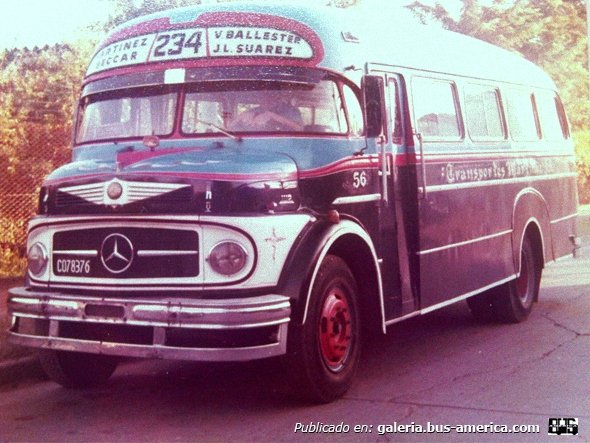 Mercedes-Benz LO 1112 - La Favorita - Transportes Martínez
C 078376
Línea 234 - Interno 56

Fotografía: Autor desconocido
Extraída de "www.retrovisiones.com"
http://www.retrovisiones.com/2010/12/un-mundo-de-20-asientos/
