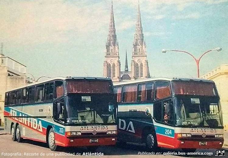 Marcopolo (en Argentina) - Atlántida
Internos 203 & 204

Imagen: Recorte de una publicidad de la empresa
