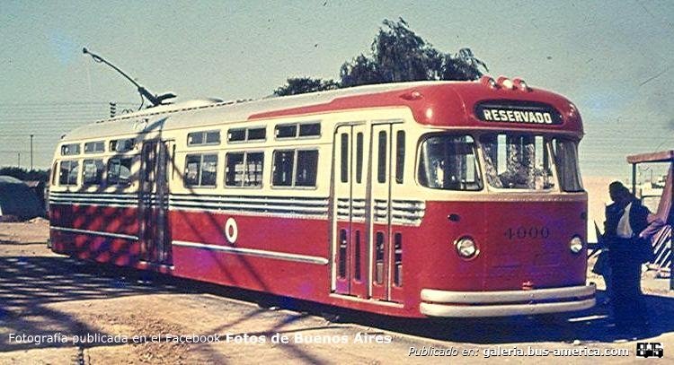 Talleres Estomba - Talleres Estomba - T.B.A.
Interno 4000
Prototipo "El Libertador"

Fotografía: Autor desconocido
Publicada en el Facebook "Fotos de Buenos Aires"
