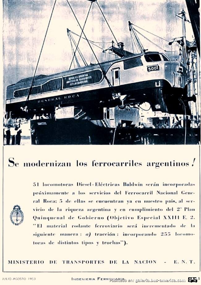 Baldwin-Lima-Hamilton (en Argentina) - E.N.T. FFCC General Roca
Interno 5001

Publicidad de época
Editada del Facebook "Zárate de Ayer"
