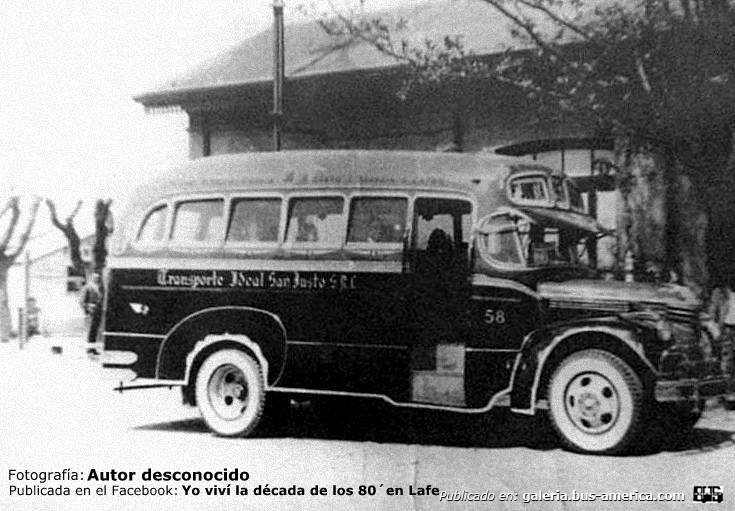 Chevrolet (G.M.C.) - Los Criollos - Transporte Ideal San Justo
Línea 196 (luego 96) - Interno 58

Fotografía: Autor desconocido
Publicada en el Facebook "Yo vivi la decada de los 80´en lafe"
