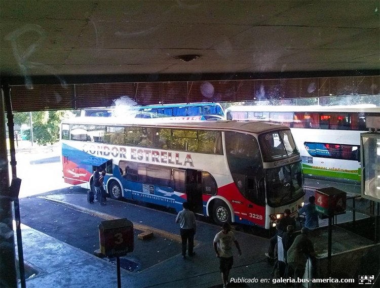 Mercedes-Benz O-400 RSD - Sudamericanas - Cóndor-Estrella
Interno 3228
Terminal de Ómnibus de Retiro
