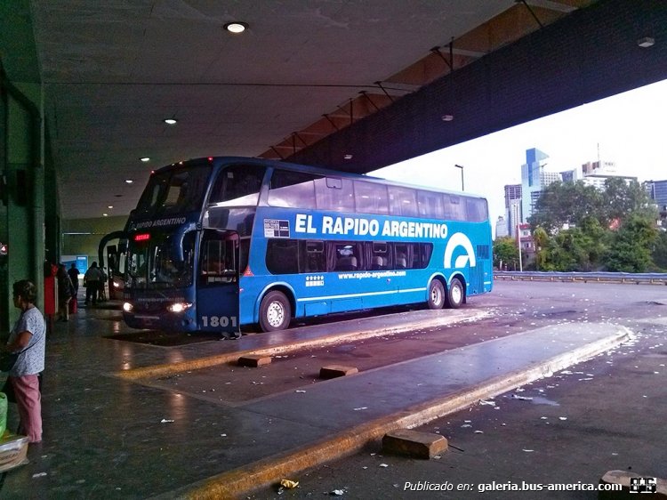 Volvo - Marcopolo (en Argentina) - El Rápido Argentino
Interno 1801
Terminal de ómnibus Retiro
