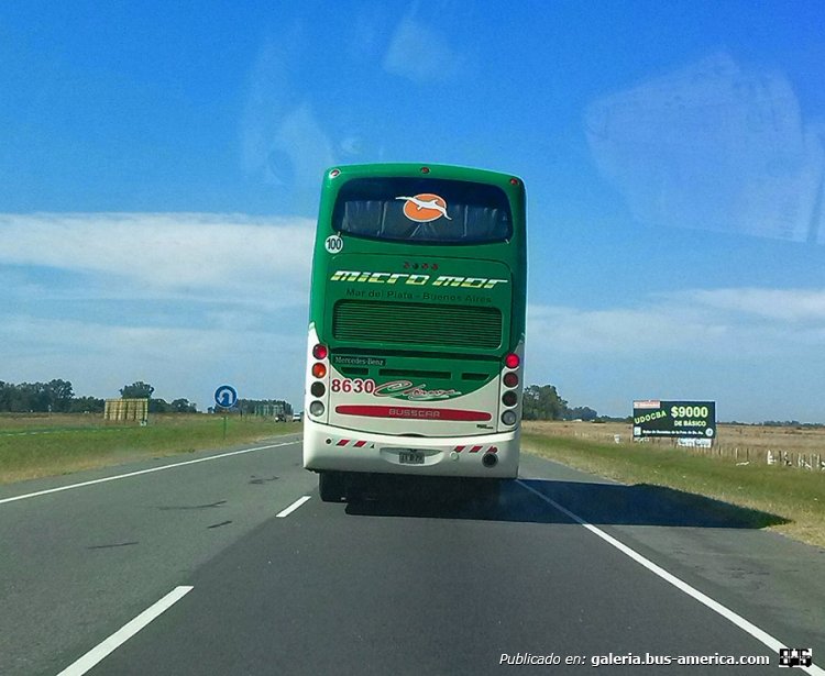 Mercedes-Benz O-400 RSD - Busscar (en Argentina) - Micro Mar
Interno 8630
Ruta Nacional 2, camino a la costa-Febrero 2015
