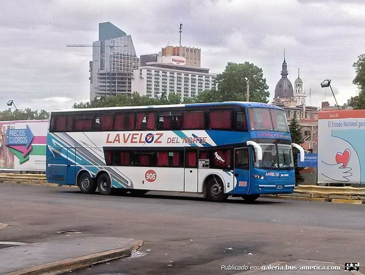 Mercedes-Benz O-500 RSD - Troyano - La Veloz Del Norte
Interno 906
Terminal de Ómnibus Retiro-Buenos Aires-Febrero 2015
