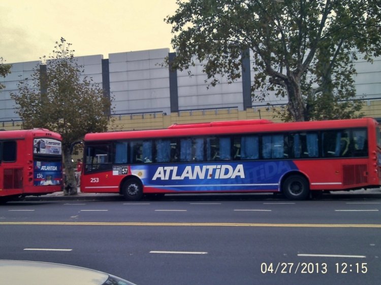 Materfer MD 128 - Atlántida
Línea 57 - Interno 253
Av. Sarmiento - La Rural
