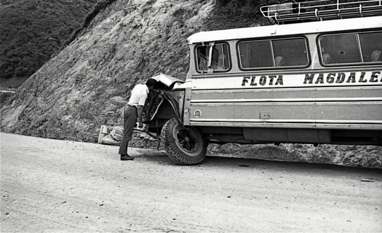 Dodge - ?? - Flota Magdalena
Patente EG 82-99
http://galeria.bus-america.com/displayimage.php?pos=-26394

Foto de David McLaughlin en 1970 o 1971.
Tomada de https://picasaweb.google.com. 

Palabras clave: Dodge Colombia Magdalena
