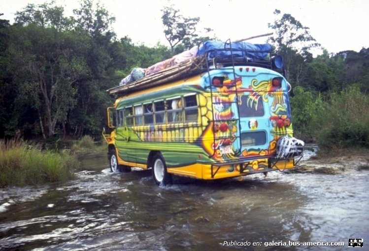 Chevrolet B - Blue Bird Conventional - Caravana Arco Iris
7845

Foto de autor desconocido, tomada de www.comuntierra.org
