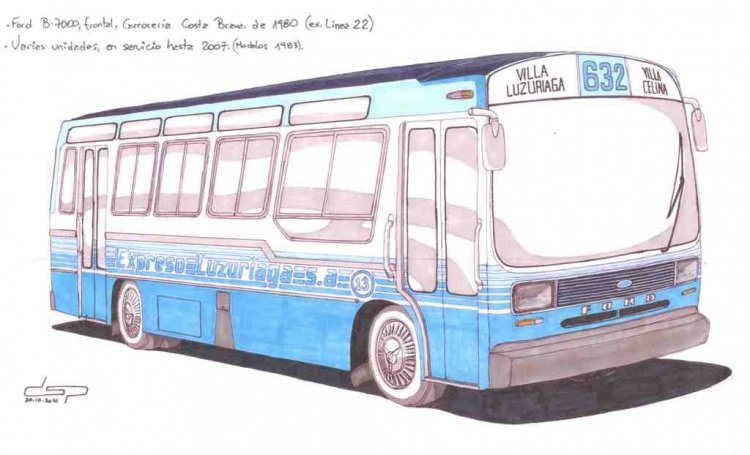 Ford B-7000 (frontalizado) -  Costa Brava - Expreso Luzuriaga
Comienzo mi participación en esta galería subiendo una ilustración propia de un modelo de colectivo que siempre me gustó. La línea la inventé, el nombre de la empresa y el esquema los soñé hace un tiempo, tal cual en este dibujo.
Palabras clave: ford costa brava frontal luzuriaga bus colectivo reformado frontalizado