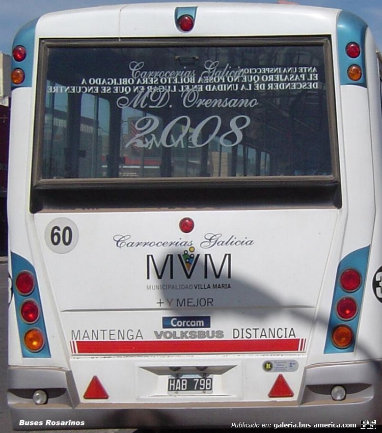 Volkswagen - Galicia Orensano - TransBus
HAB 798
Línea 17 - Interno 38
VILLA MARIA 2008
Transporte Urbano - Linea 17 - Vista trasera

http://galeria.bus-america.com/displayimage.php?pid=34572

