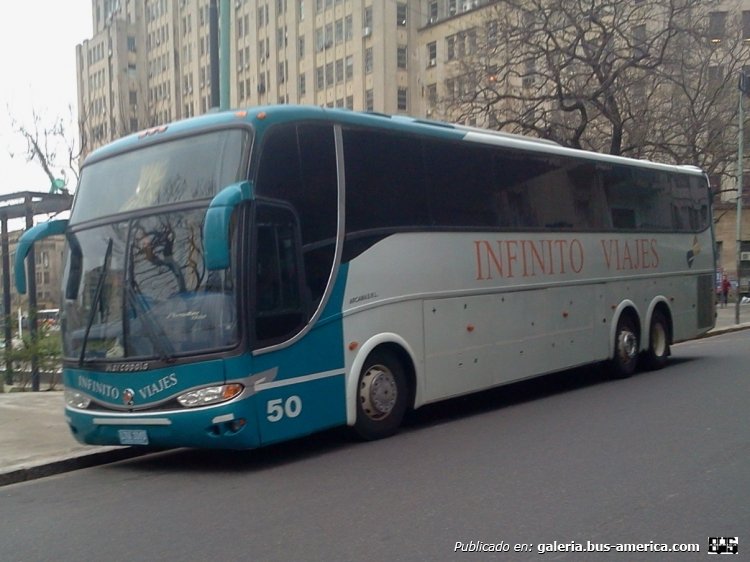 Mercedes-Benz O-400 - Marcopolo Paradiso 1200 (en Uruguay) - Infinito Viajes
Interno 50

Foto: Sebastián Gutiérrez
Palabras clave: Marcopolo Paradiso 1200 Infinito Viajes