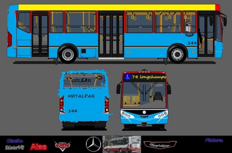 Mercedes-Benz OH 1618 L - Metalpar - San Vicente
Bueno amigos, acá les dejo un dibujo que hice, me salio así no 
lo pude pintar bien, es el interno 144 de la línea 74 Empresa San 
Vicente, ex línea 51 de la misma empresa y ex línea 126 Cárdenas. 
Por favor les pido que no se rían dentro de poco voy a ir a hacer 
un curso de computación 
Palabras clave: linea 74 empresa san vicente s.a.t
