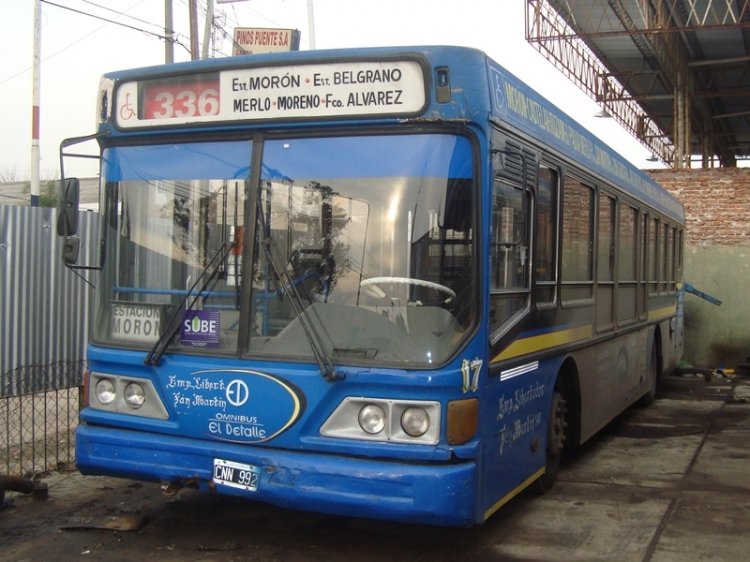 El Detalle OA 105 - El Detalle - Libertador San Martín
CNN 992
Línea 336 - Interno 17.
Palabras clave: El Detalle OA 105