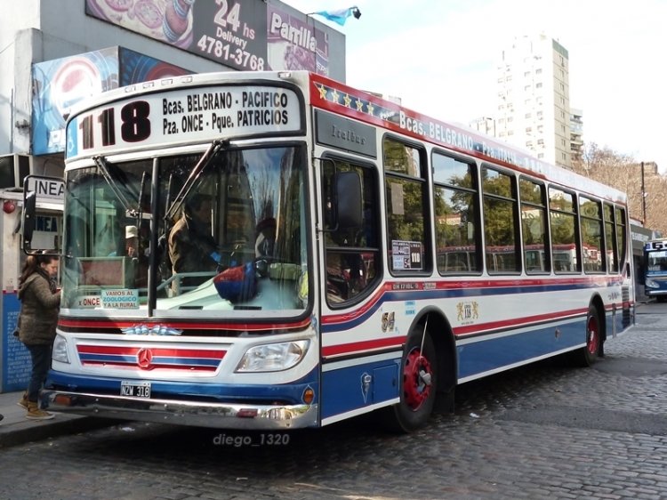 Mercedes-Benz OH 1718 L SB - Italbus Tropea - M.O. Barrancas de Belgrano
NZW 318
[url=https://bus-america.com/galeria/displayimage.php?pid=51500]https://bus-america.com/galeria/displayimage.php?pid=51500[/url]

Línea 118 (Buenos Aires), Interno 54
Palabras clave: Italbus