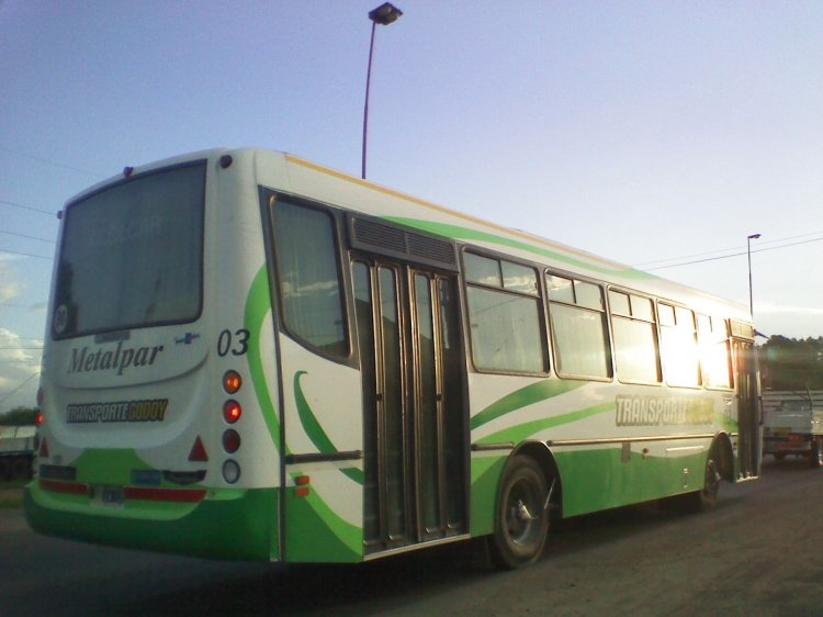 Mercedes-Benz OF 1418 - Metalpar - Transporte Godoy
Unidad 03 de Transporte Godoy, un MB OF 1722 
con  Metalpar Tronador.
Palabras clave: TRANSPORTE GODOY OF1722 METALPAR TRONADOR