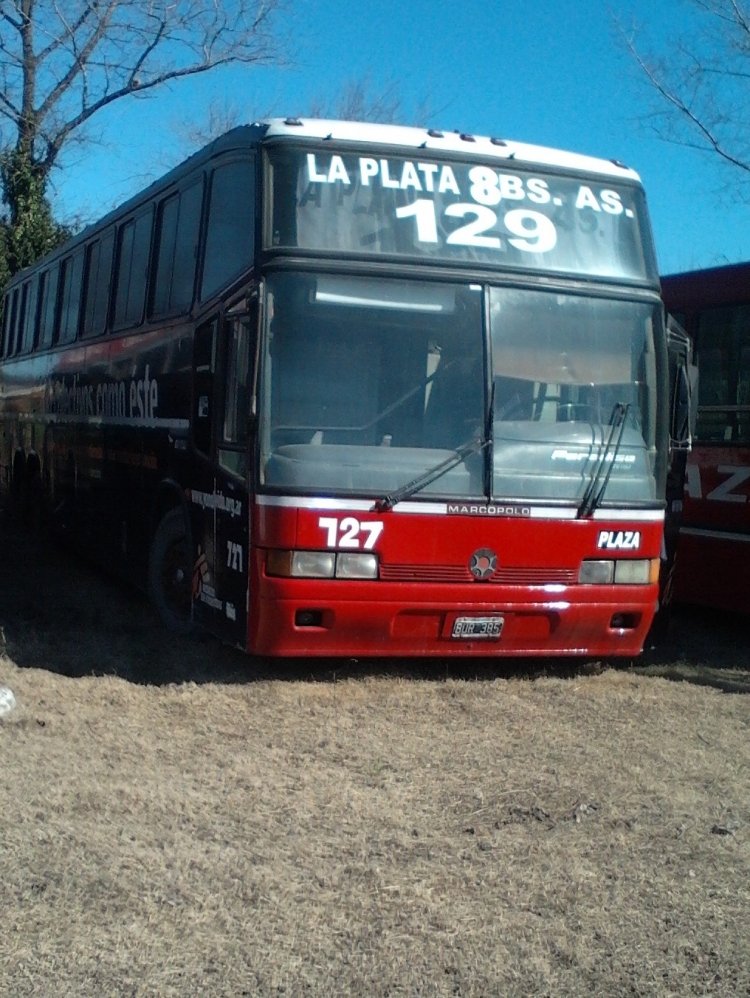 Scania K 113 - Marcopolo GV 1150 (en Argentina) - Plaza 
BUR 385
Línea 129 - Interno 727
Marcopolo ex El Rápido Argentino, antes del incendio

http://galeria.bus-america.com/displayimage.php?pid=29396
