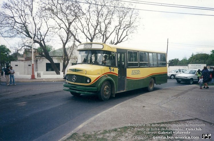 Mercedes-Benz LO 1114 - BiMet 5-84 - TANHSA
UNL 758 - ex patente B.2163745

Línea 503 (Pdo.San Nicolás), interno 54

Fotógrafo: desconocido al momento
Extraído de bolsa de fotografías del Coleclub
Scaneo: Gabriel Maluende
Colección: www.bus-america.com
