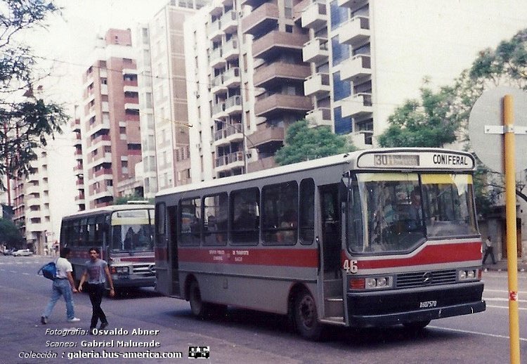 Mercedes-Benz OF 1214 - Supercar - Coniferal
X.607570 - (luego patente TWE 397)

Línea 30 (Córdoba), interno 46

Fotógrafo: Osvaldo Abner
Extraído de bolsa de fotografías del Coleclub
Scaneo: Gabriel Maluende
Colección: www.bus-america.com 
