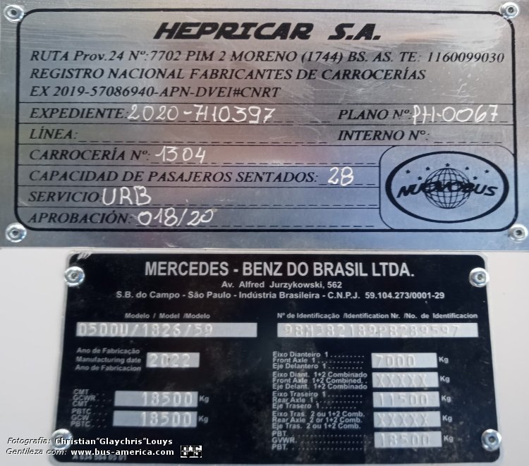 Mercedes-Benz O 500 U - Nuovobus Cittá PH 0067 - Coniferal
[url=https://bus-america.com/galeria/displayimage.php?pid=65597]https://bus-america.com/galeria/displayimage.php?pid=65597[/url]
[url=https://bus-america.com/galeria/displayimage.php?pid=65599]https://bus-america.com/galeria/displayimage.php?pid=65599[/url]

Coniferal (Córdoba)

Fotografía y gentileza: Christian Glaychris Louys

(Vista interior de la unidad)
