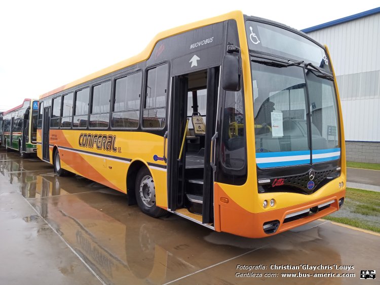 Mercedes-Benz OF 1721 - Nuovobus Cittá PH 0072 - Coniferal
[url=https://bus-america.com/galeria/displayimage.php?pid=65451]https://bus-america.com/galeria/displayimage.php?pid=65451[/url]

Coniferal (Córdoba)

Fotografía y gentileza: Christian Glaychris Louys
