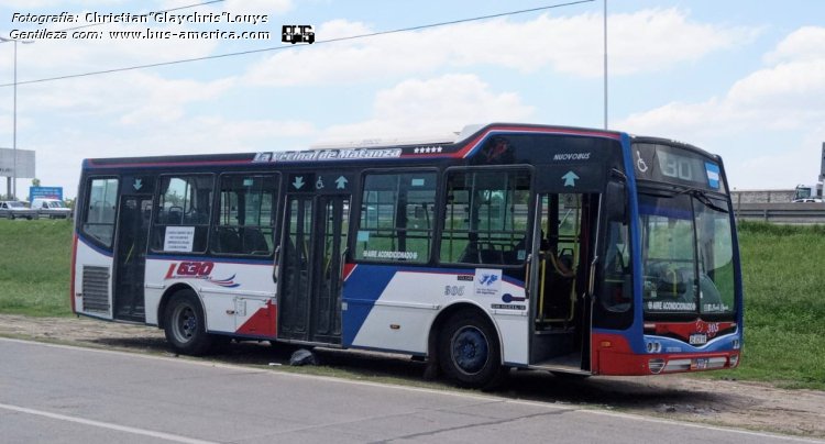 Mercedes-Benz OH 1621 L SB - Nuovobus Cittá PH 0068 - La Vecinal de Matanza 
AE 829 VE

Línea 630 (Pdo.La Matanza), interno 305

Fotografía y gentileza: Christian "Glaychris" Louys
