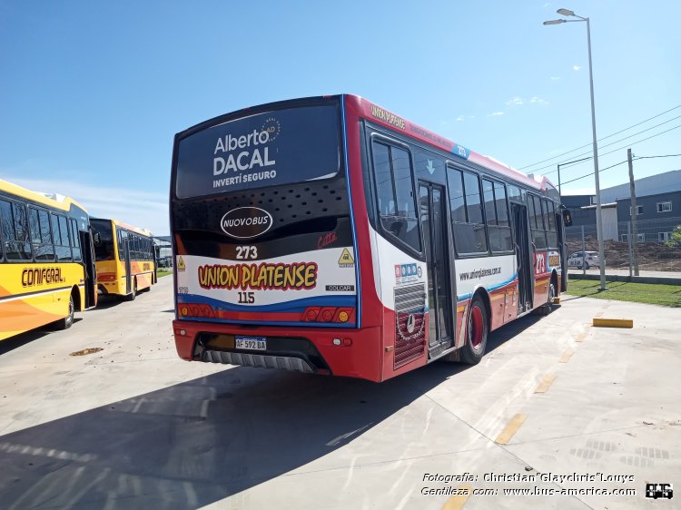 Mercedes-Benz OH 1621 L SB - Nuovobus Cittá PH 0068 - Unión Platense
AF 592 BA

Línea 273 (Prov. Buenos Aires), interno 115 (1519)

Fotografía y gentileza: Christian Glaychris Louys
