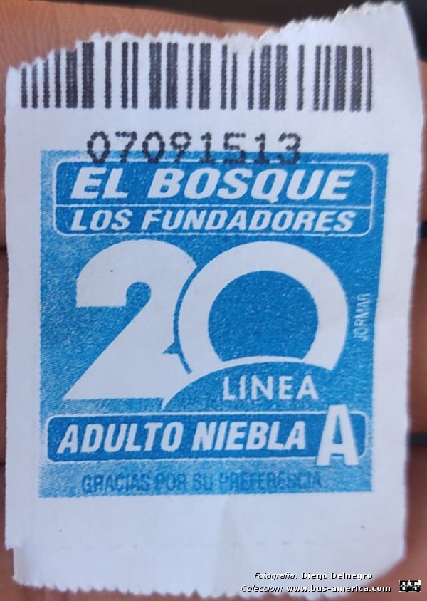 El Busque Los Fundadores
Línea 20 (Valdivia)

Boleto

Fotografía y gentileza: Diego Delnegro 
